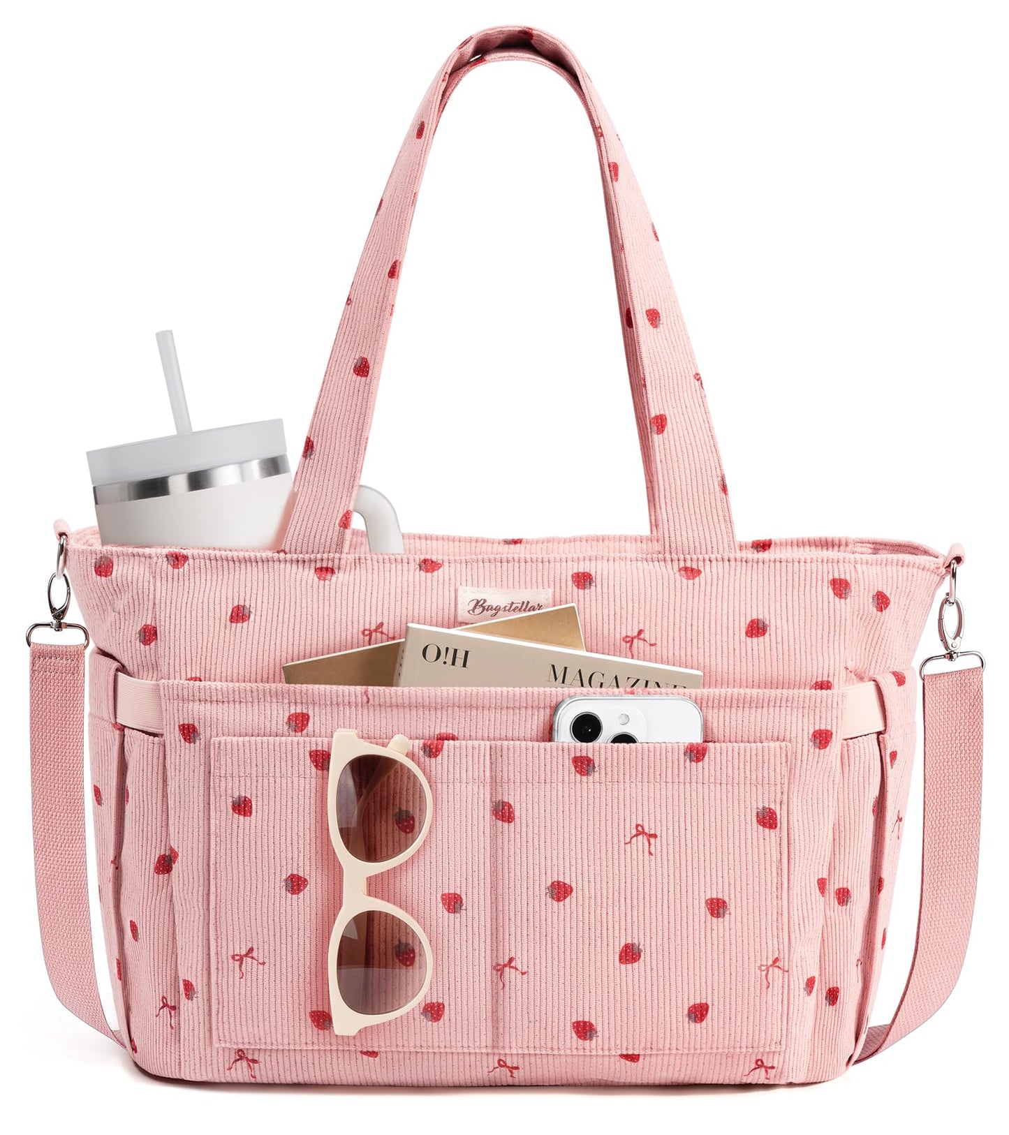 Women's Corduroy Laptop Tote Bag