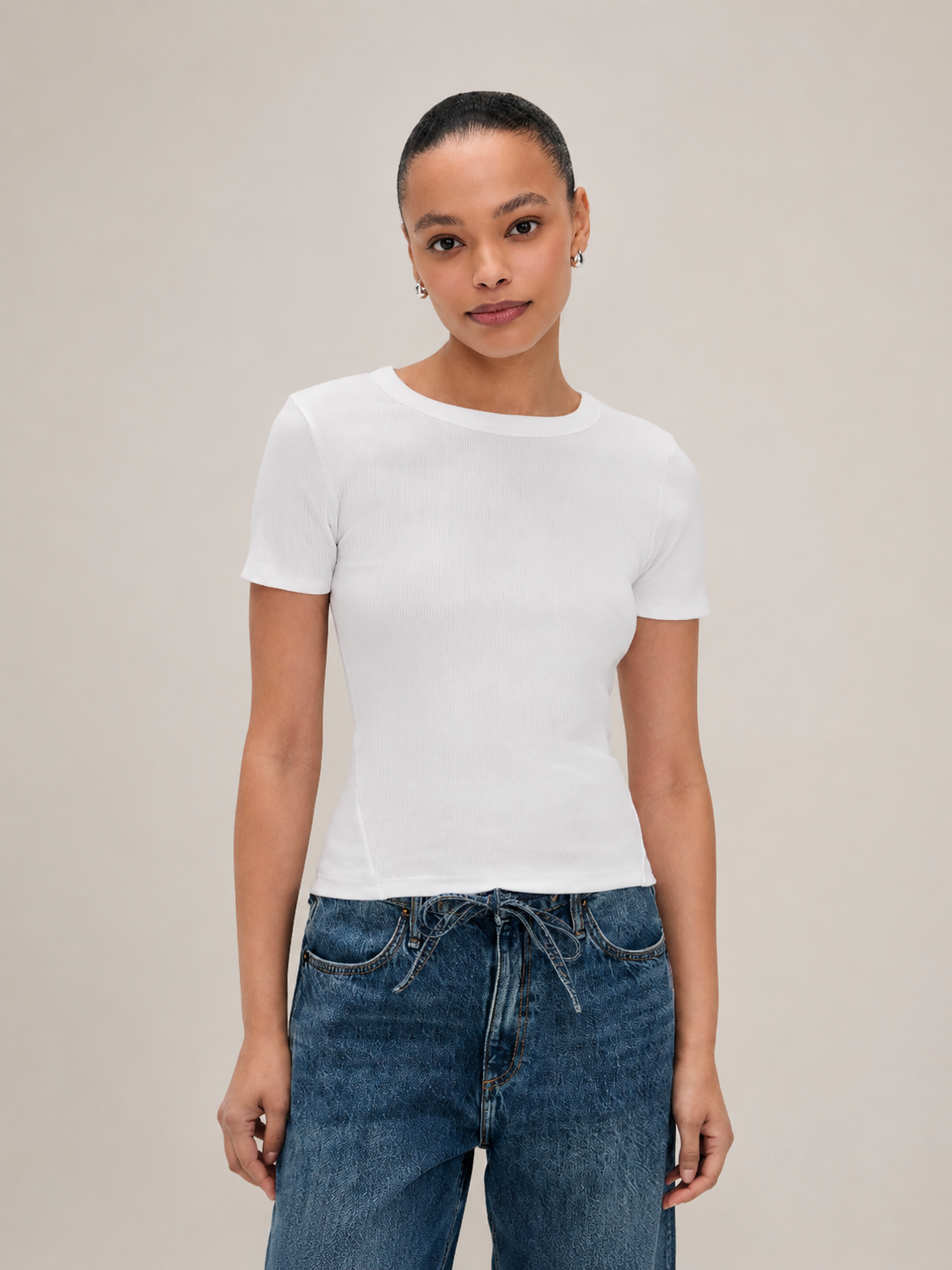 Women's Essential Rib Short Sleeve Tee
