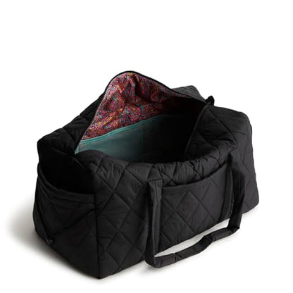 Vera Bradley Women's Featherweight Large Original Duffel Bag – Carry-On Travel & Gym Bag – Moonless Night, 58L