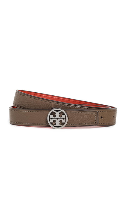 Tory Burch Women's Miller Smooth Reversible Belt 1"