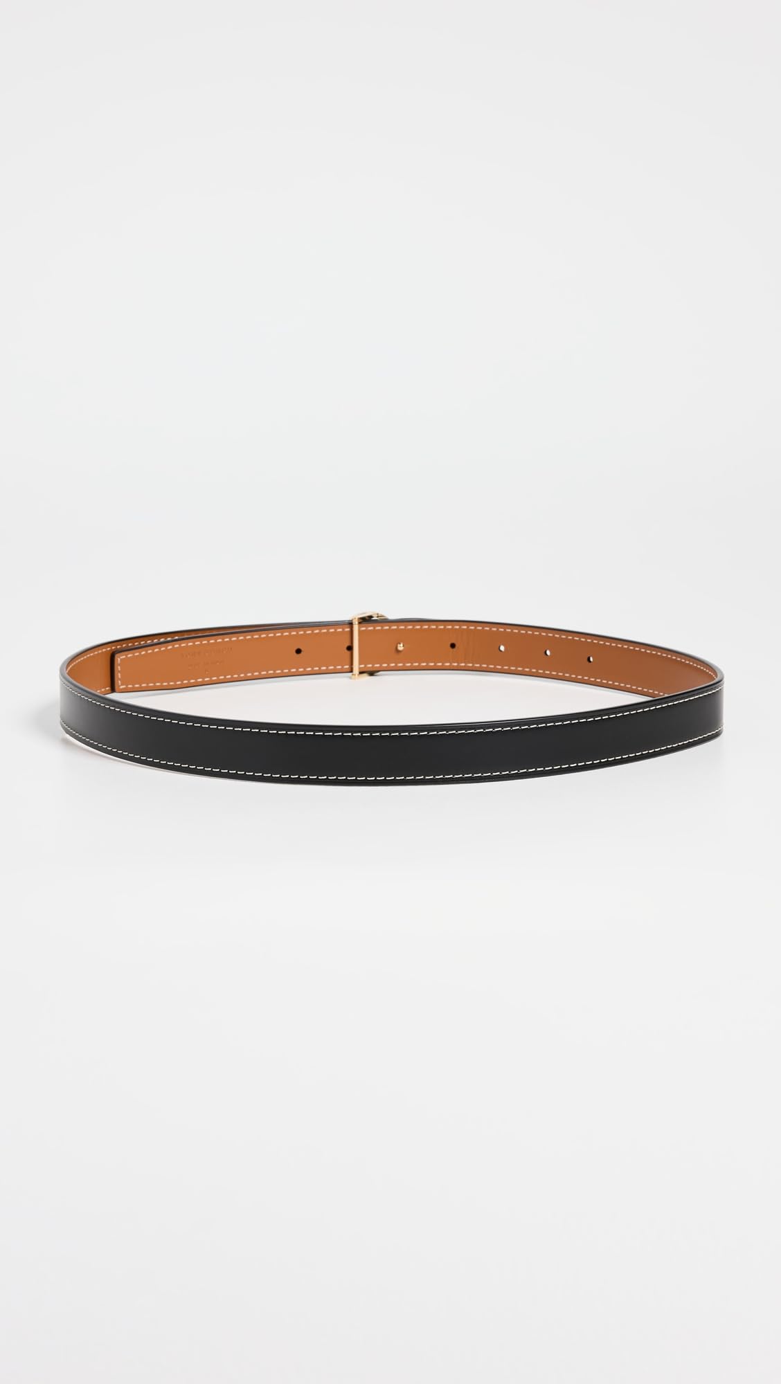 Tory Burch Women's Miller Smooth Reversible Belt 1"