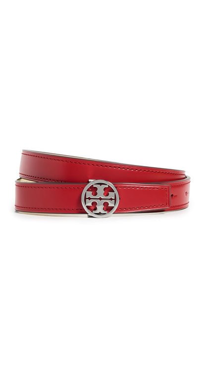 Tory Burch Women's Miller Smooth Reversible Belt 1"
