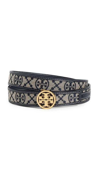 Tory Burch Women's Miller Smooth Reversible Belt 1"