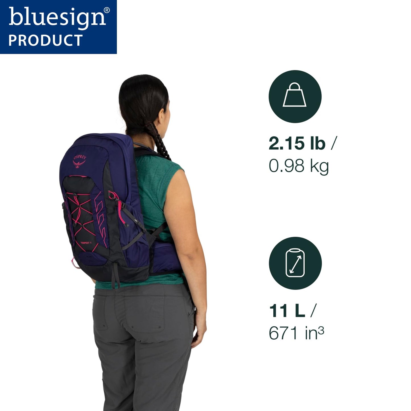 Osprey Tempest 22L Women's Lightweight Hiking Backpack with Hipbelt