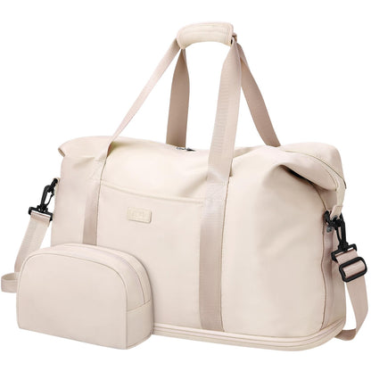 Expandable Travel Duffle Bags Weekender Overnight Bags for Women Men Hospital Bag for Women Labor Delivery with Toiletry Bag Waterproof