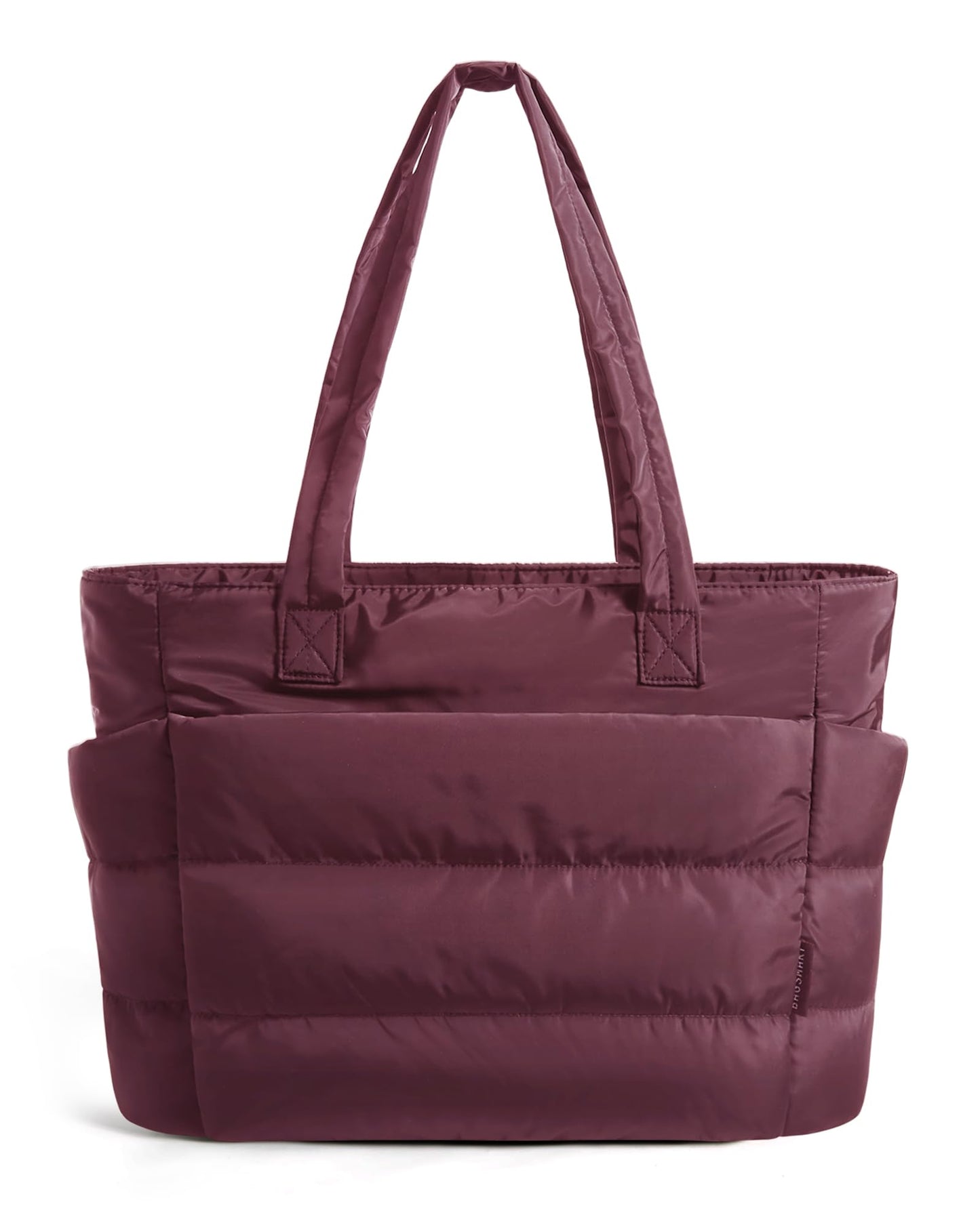 BAGSMART Tote Bag for Women, Lightweight Puffy Tote Bag with Compartments Shoulder Bag Handbag for Travel, Work, Gym