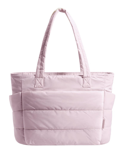 BAGSMART Tote Bag for Women, Lightweight Puffy Tote Bag with Compartments Shoulder Bag Handbag for Travel, Work, Gym