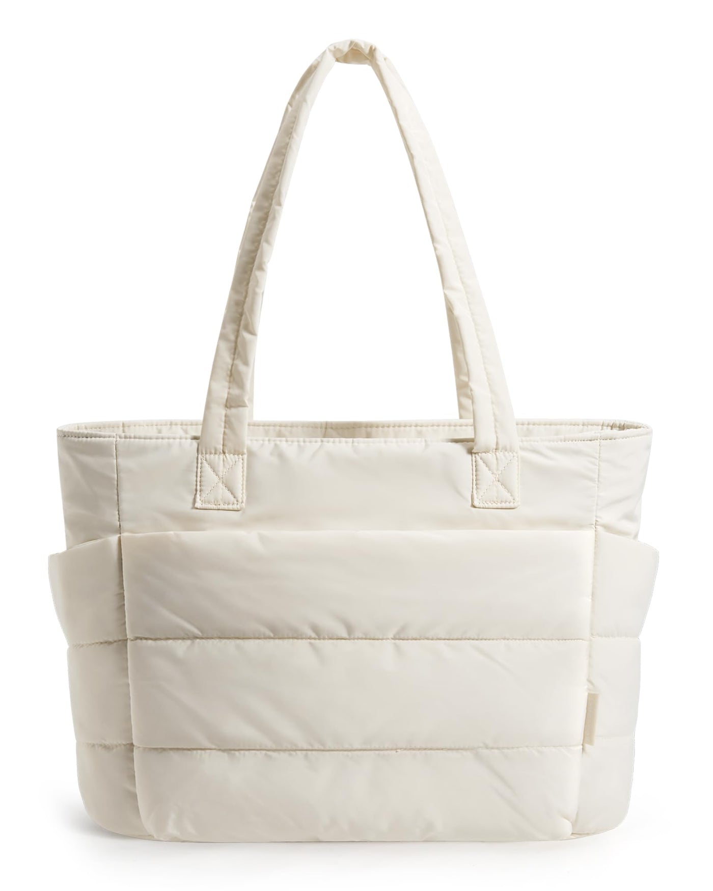 BAGSMART Tote Bag for Women, Lightweight Puffy Tote Bag with Compartments Shoulder Bag Handbag for Travel, Work, Gym