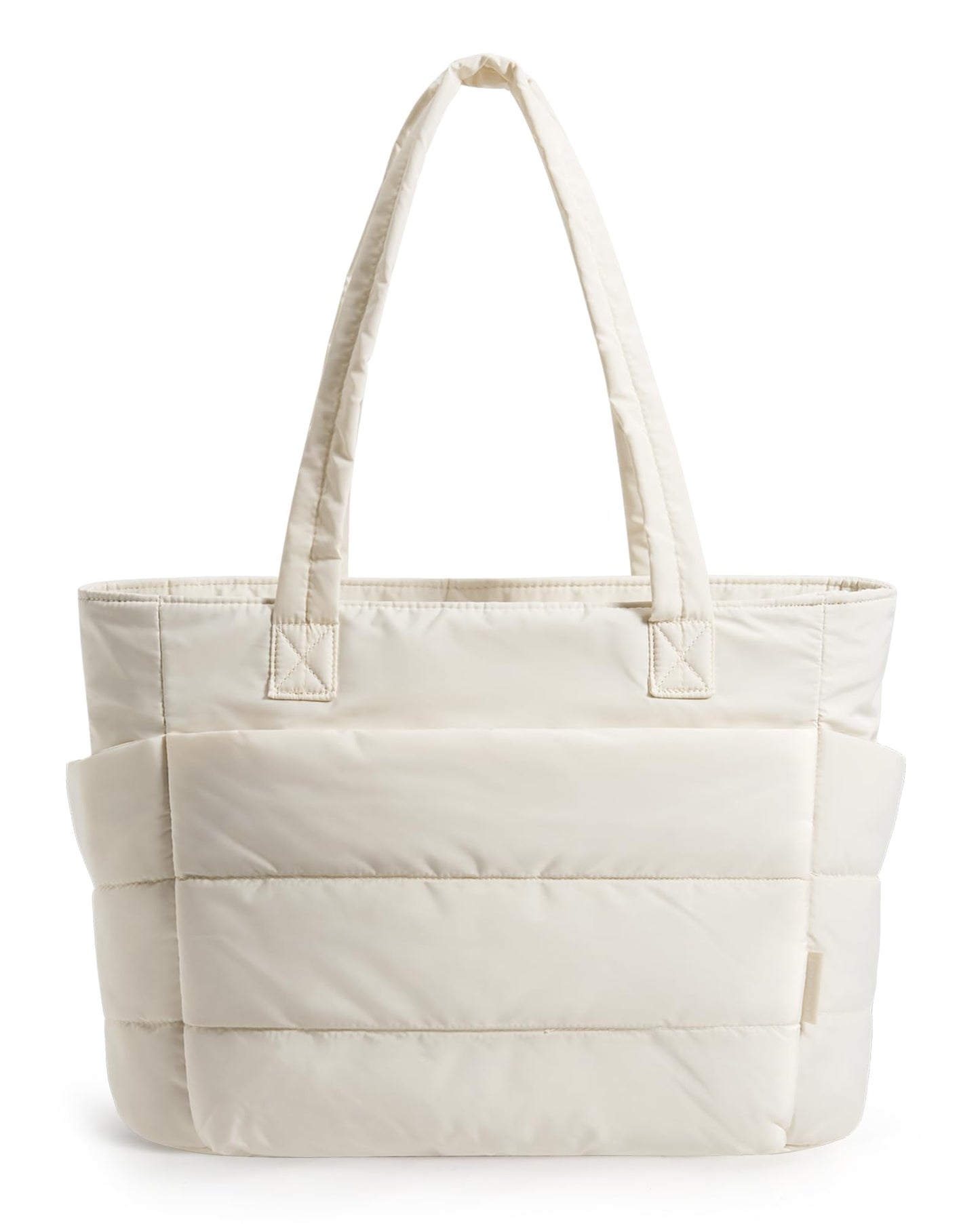 BAGSMART Tote Bag for Women, Lightweight Puffy Tote Bag with Compartments Shoulder Bag Handbag for Travel, Work, Gym