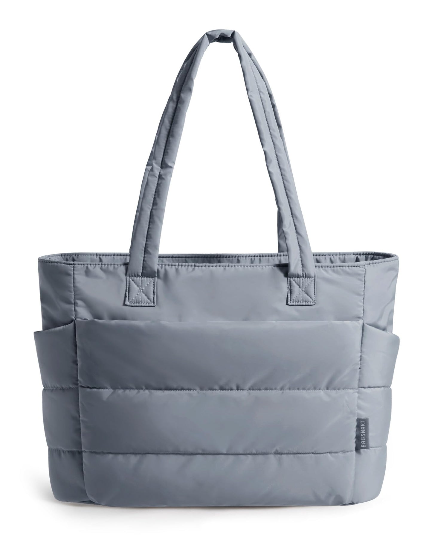 BAGSMART Tote Bag for Women, Lightweight Puffy Tote Bag with Compartments Shoulder Bag Handbag for Travel, Work, Gym
