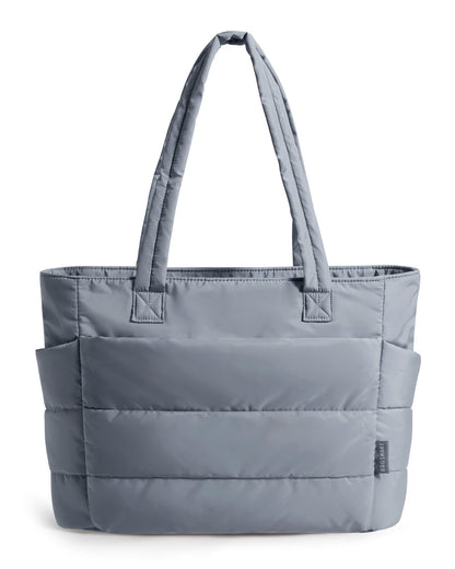 BAGSMART Tote Bag for Women, Lightweight Puffy Tote Bag with Compartments Shoulder Bag Handbag for Travel, Work, Gym