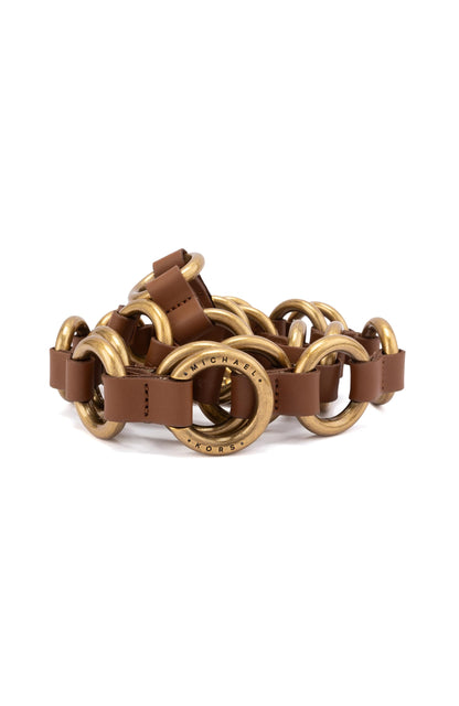 Michael Kors Womens Multi Ring Belt, Stylish & Versatile Fashion Accessory for Everyday Wear