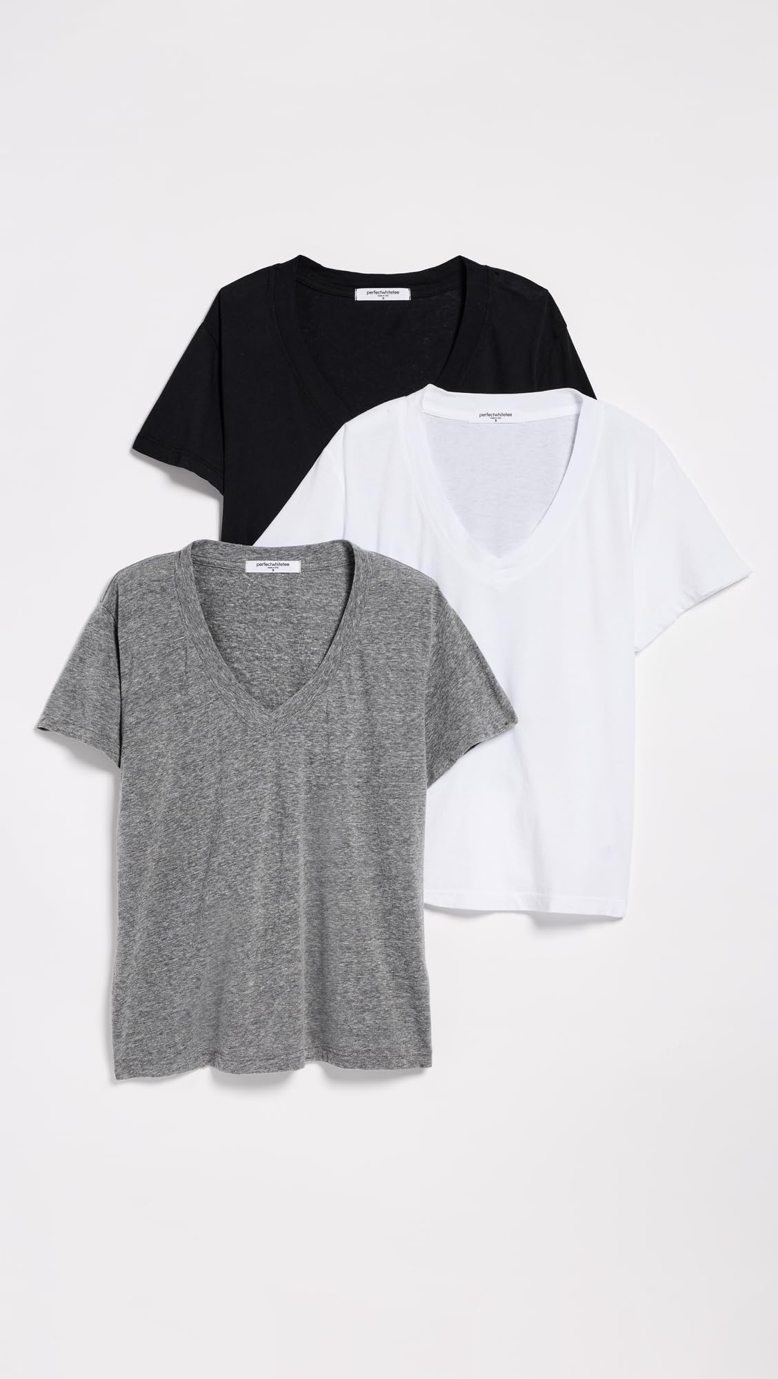 perfectwhitetee Women's Hendrix Tee 3 Pack