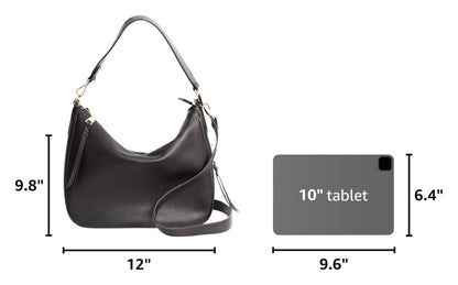 Meliae Camera Bag for Women, DSLR Mirrorless Camera Purse, Leather Shoulder Crossbody Hobo Travel Tote