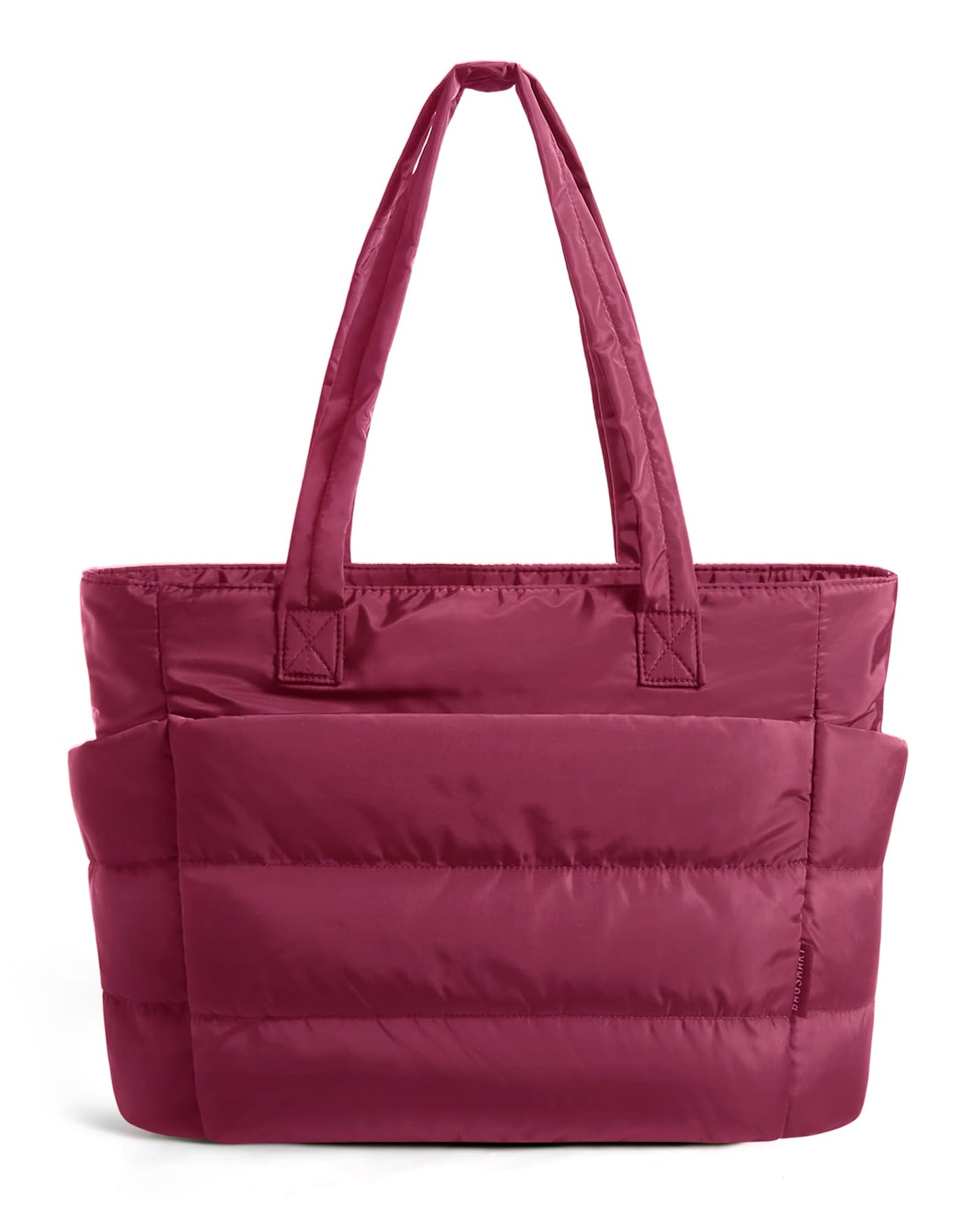 BAGSMART Tote Bag for Women, Lightweight Puffy Tote Bag with Compartments Shoulder Bag Handbag for Travel, Work, Gym