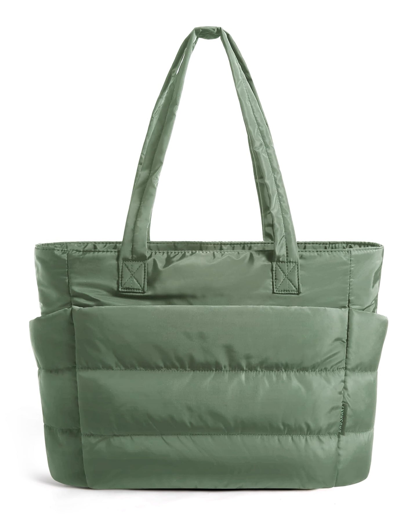 BAGSMART Tote Bag for Women, Lightweight Puffy Tote Bag with Compartments Shoulder Bag Handbag for Travel, Work, Gym