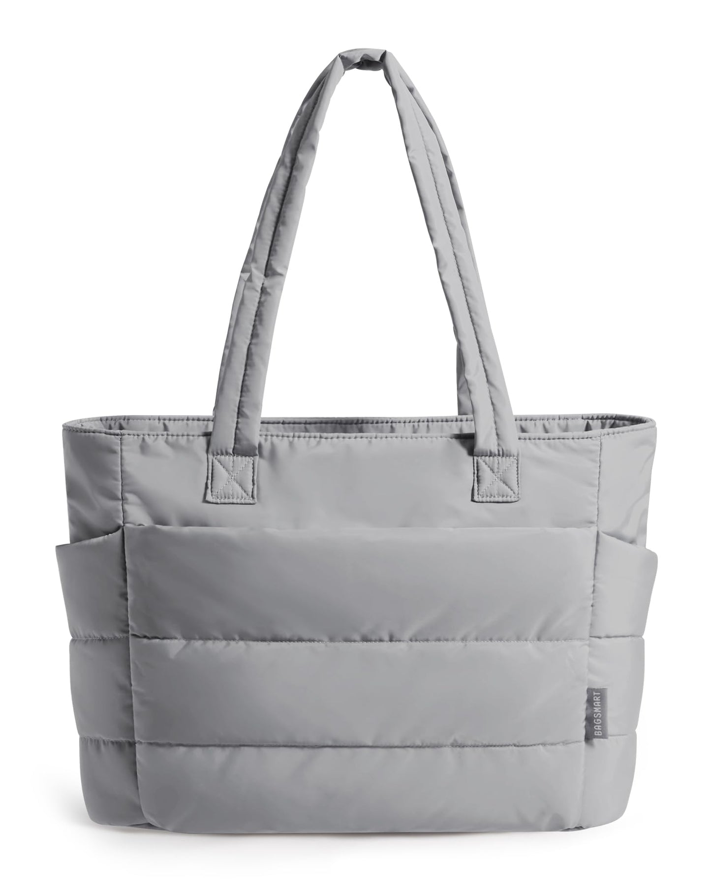 BAGSMART Tote Bag for Women, Lightweight Puffy Tote Bag with Compartments Shoulder Bag Handbag for Travel, Work, Gym