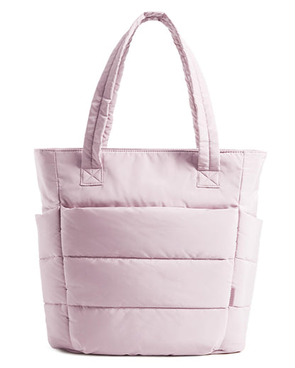 BAGSMART Tote Bag for Women, Lightweight Puffy Tote Bag with Compartments Shoulder Bag Handbag for Travel, Work, Gym