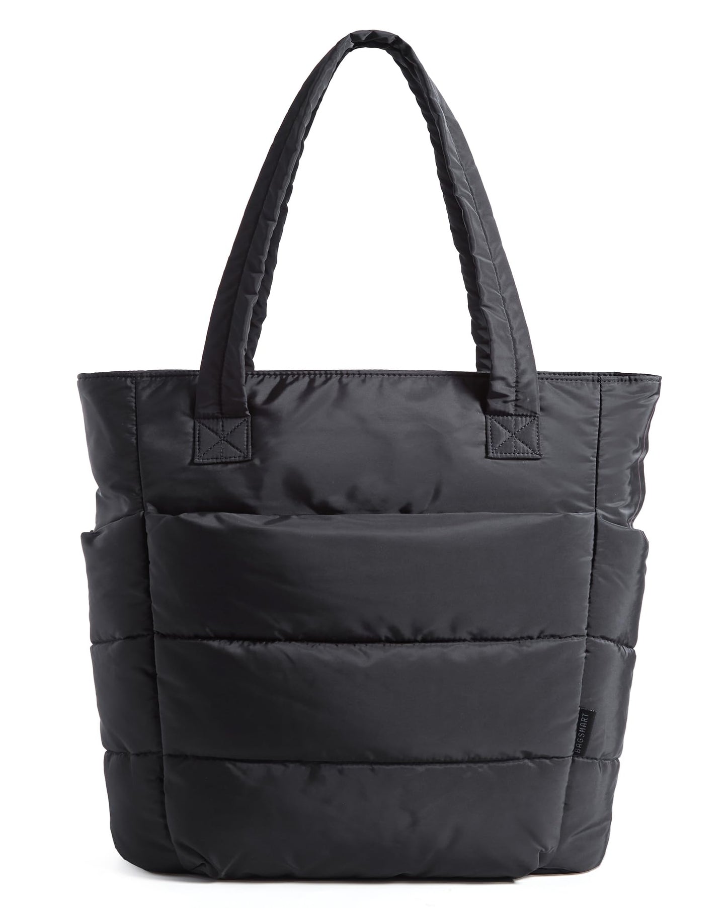 BAGSMART Tote Bag for Women, Lightweight Puffy Tote Bag with Compartments Shoulder Bag Handbag for Travel, Work, Gym