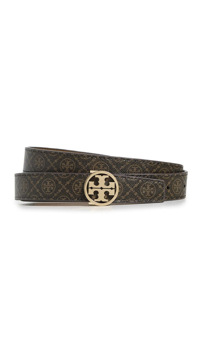 Tory Burch Women's Miller Smooth Reversible Belt 1"