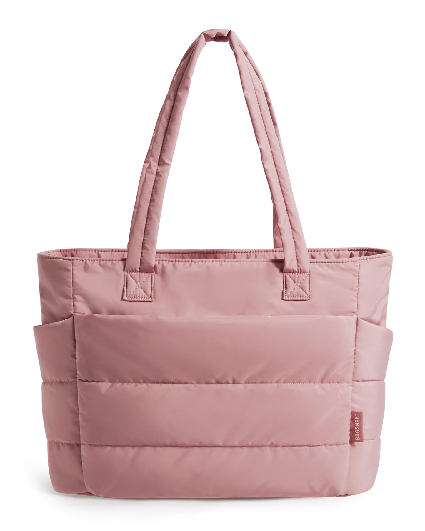 BAGSMART Tote Bag for Women, Lightweight Puffy Tote Bag with Compartments Shoulder Bag Handbag for Travel, Work, Gym