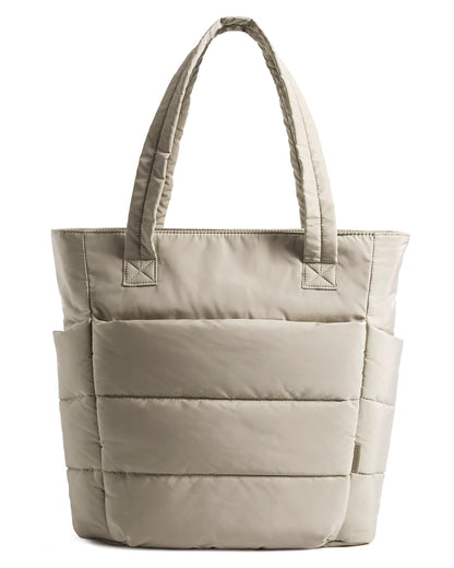BAGSMART Tote Bag for Women, Lightweight Puffy Tote Bag with Compartments Shoulder Bag Handbag for Travel, Work, Gym