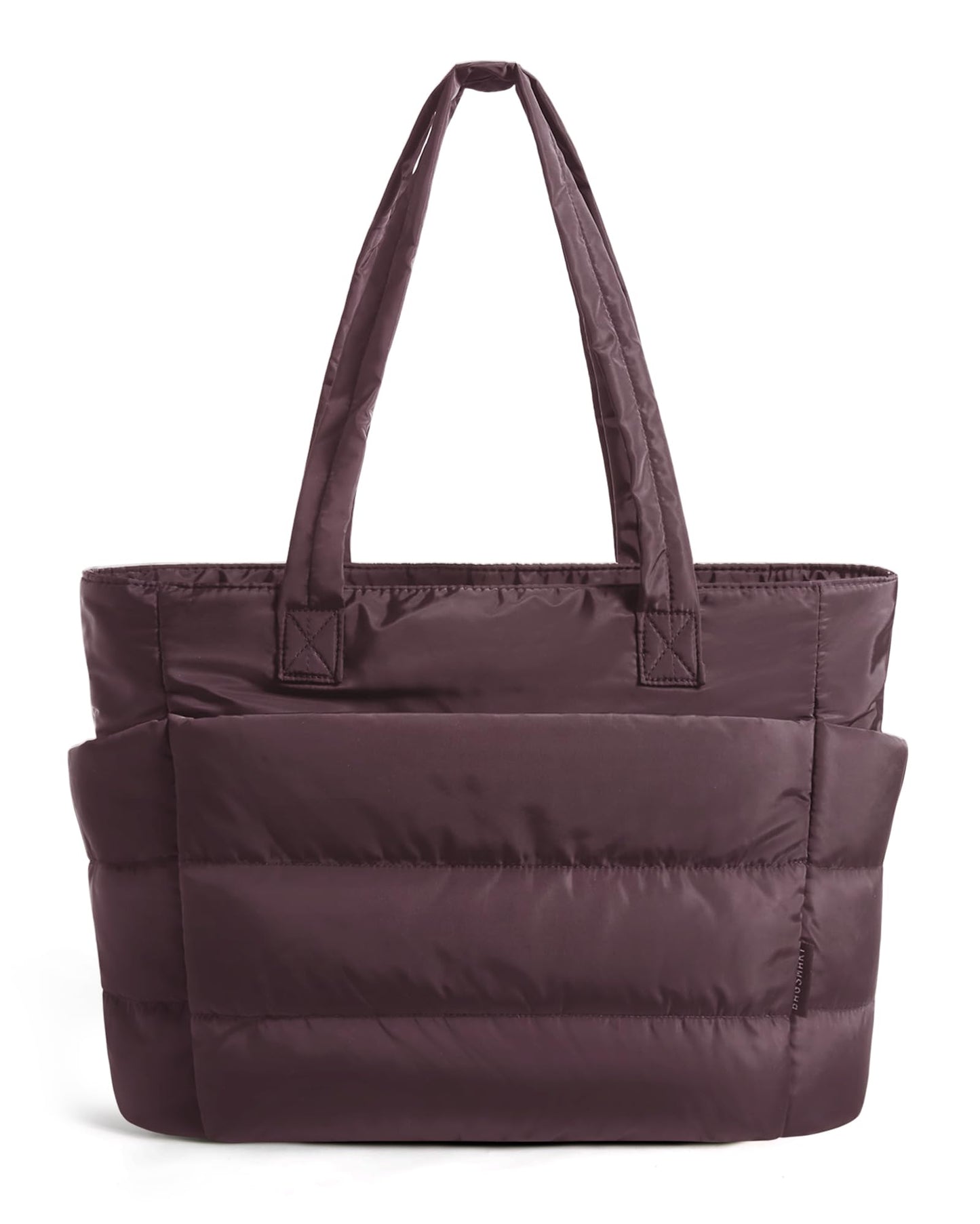 BAGSMART Tote Bag for Women, Lightweight Puffy Tote Bag with Compartments Shoulder Bag Handbag for Travel, Work, Gym
