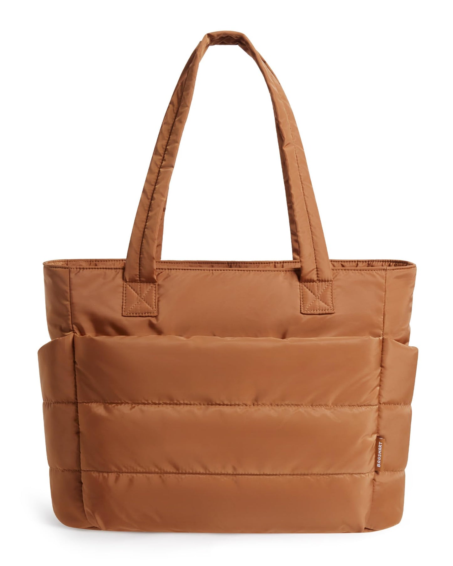 BAGSMART Tote Bag for Women, Lightweight Puffy Tote Bag with Compartments Shoulder Bag Handbag for Travel, Work, Gym