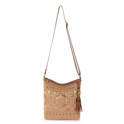 The Sak Lucia Crossbody Bag in Crochet, Convertible Purse with Adjustable Shoulder Strap