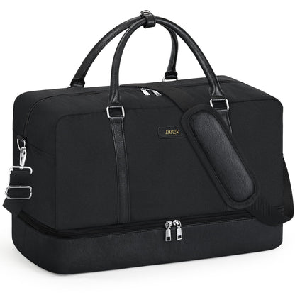 IBFUN Weekender Bags for Women, 21" Weekender Travel Bag, Travel Duffle Bag Carry on Overnight Duffel Bag 3PCS