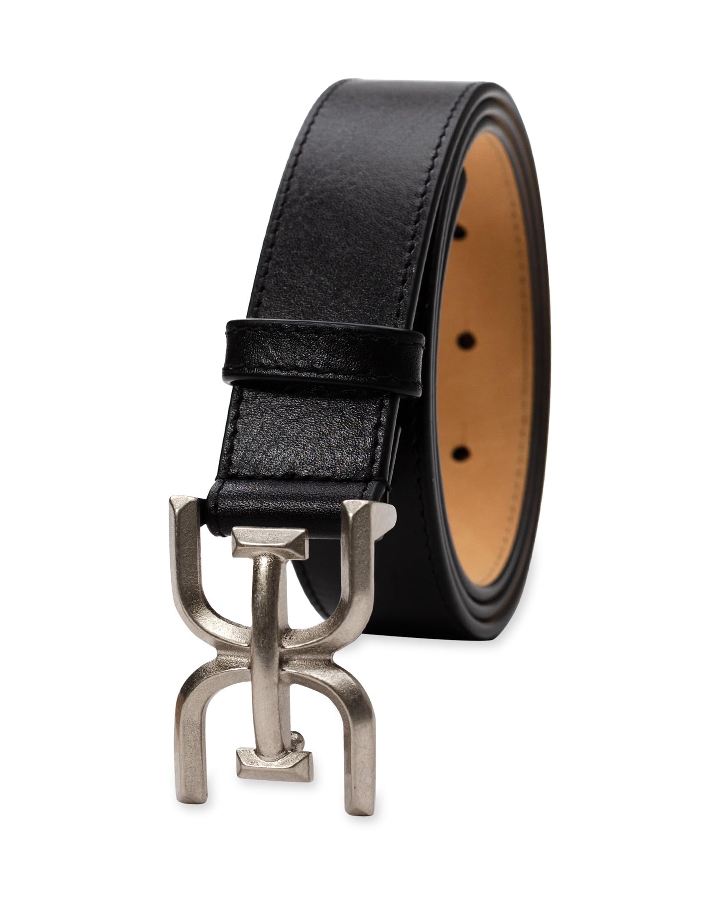 Sam Edelman Women's Fashion Double-E Plaque Logo Buckle Slim Textured Belt for Jeans, Dresses and Trousers