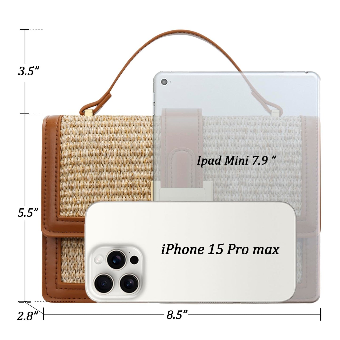KKXIU Crossbody Bags for Women - Top Handle Purses for Lady, Leather Handbags Shoulder Clutch with Adjustable Shoulder Strap