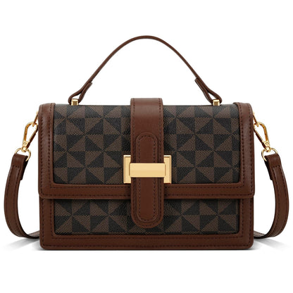 KKXIU Crossbody Bags for Women - Top Handle Purses for Lady, Leather Handbags Shoulder Clutch with Adjustable Shoulder Strap