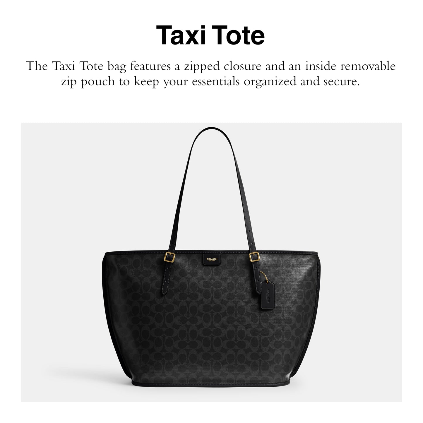 COACH Taxi Tote Bag In Signature Canvas