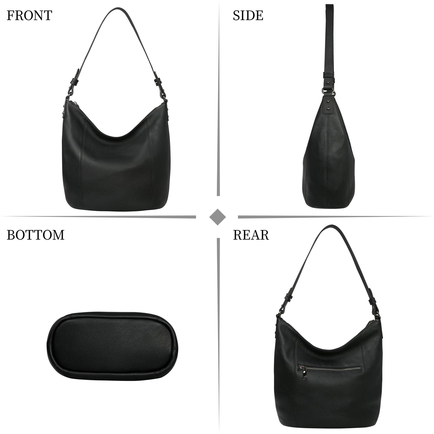 Iswee Hobo Bags for Women Shoulder Handbags Leather Tote Bag and Purses Cross Body Pocketbooks Everyday Work Bag