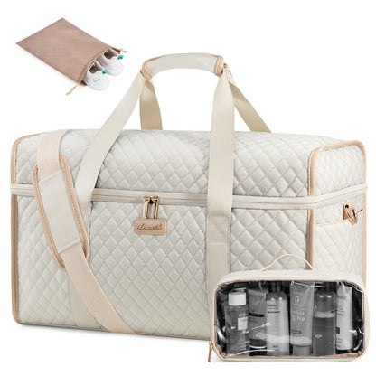 LOVEVOOK Travel Duffle Bag - Weekender & Overnight Bag with Toiletry & Wet Pocket, Carry-On Size, 3pc Set