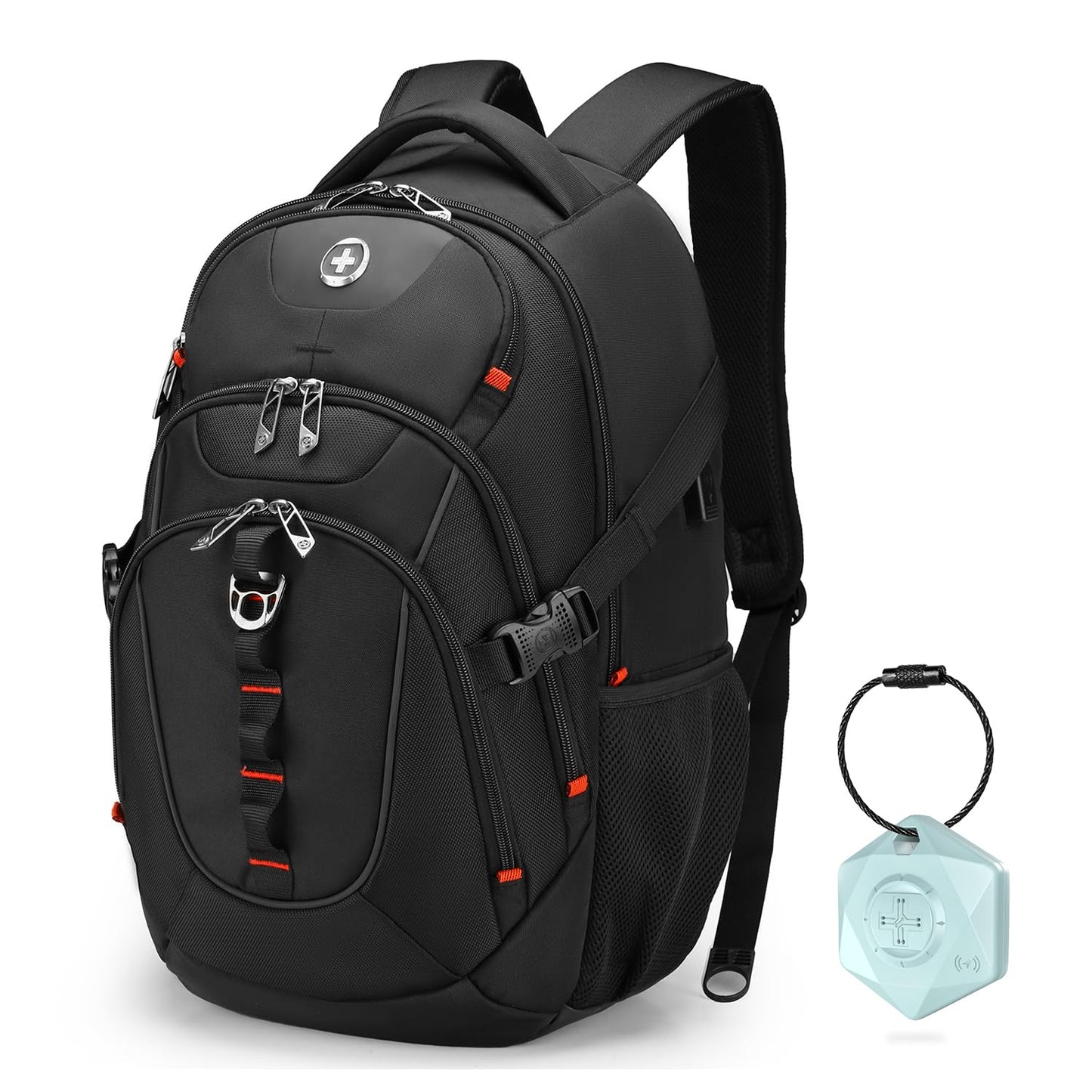Swissdigital Business Travel Laptop Backpack-for Man and Woman with Smart USB Charging Port Fits 15.6 inches laptops, Blue