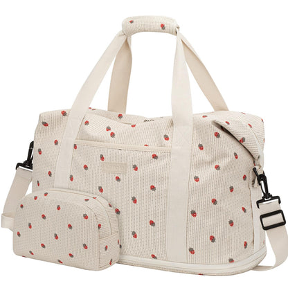 Expandable Travel Duffle Bags Weekender Overnight Bags for Women Men Hospital Bag for Women Labor Delivery with Toiletry Bag Waterproof