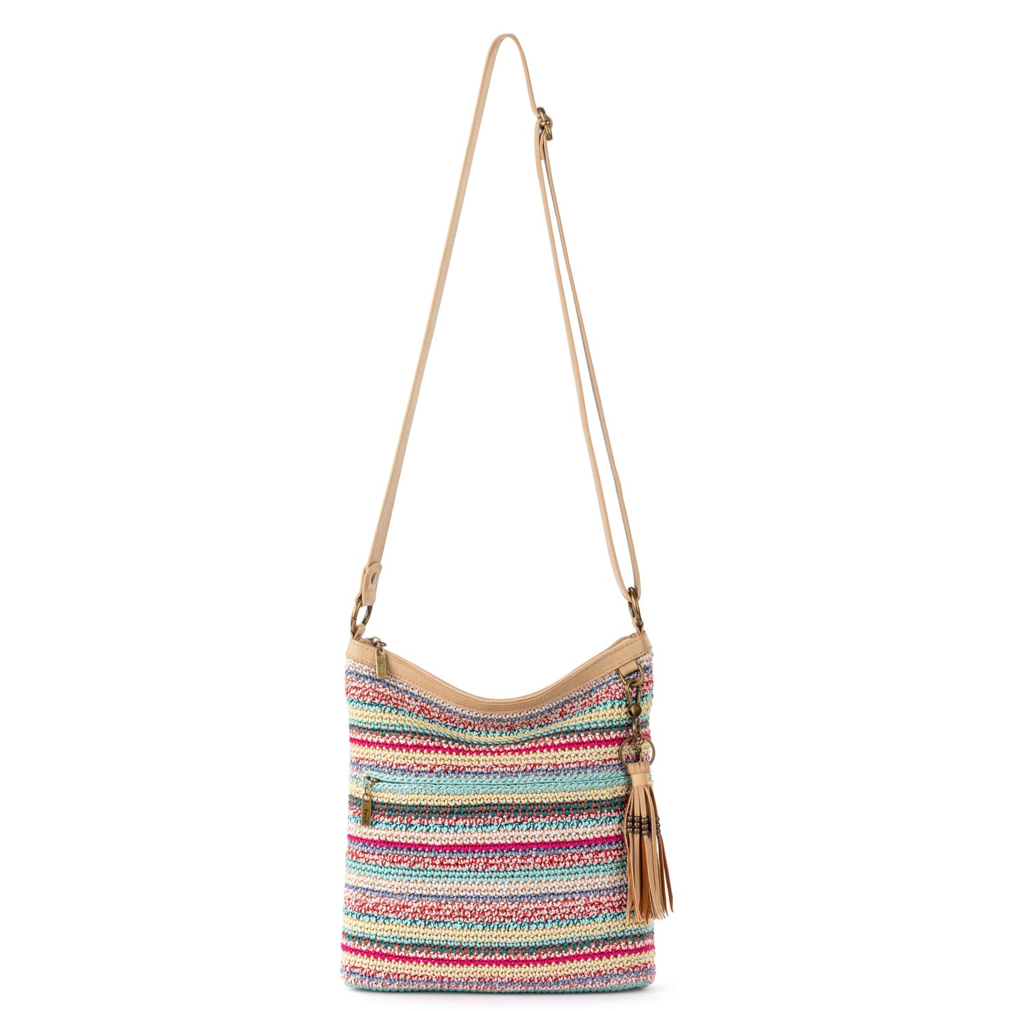 The Sak Lucia Crossbody Bag in Crochet, Convertible Purse with Adjustable Shoulder Strap