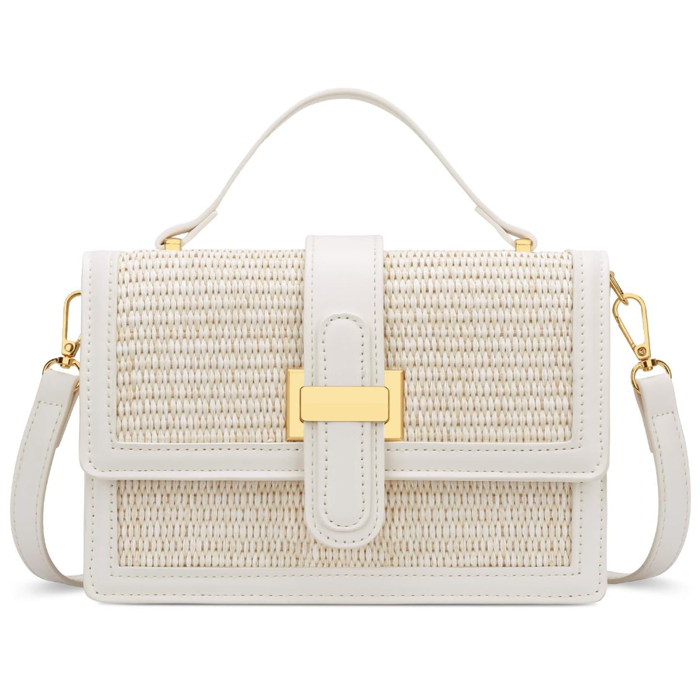 KKXIU Crossbody Bags for Women - Top Handle Purses for Lady, Leather Handbags Shoulder Clutch with Adjustable Shoulder Strap