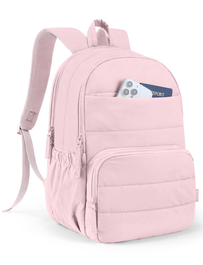 Uselike Travel Backpack for Women, 15.6 Inch Laptop Backpack, Quilted College Bookbag, Cute Work Backpacks, Water Resistant