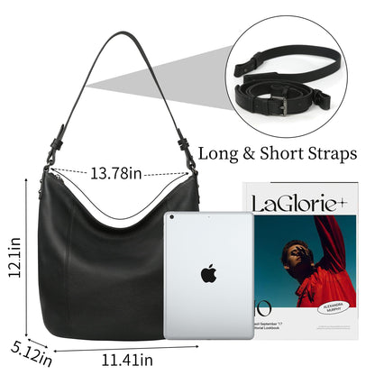 Iswee Hobo Bags for Women Shoulder Handbags Leather Tote Bag and Purses Cross Body Pocketbooks Everyday Work Bag