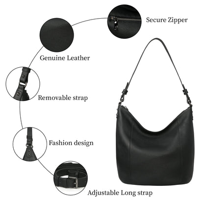 Iswee Hobo Bags for Women Shoulder Handbags Leather Tote Bag and Purses Cross Body Pocketbooks Everyday Work Bag