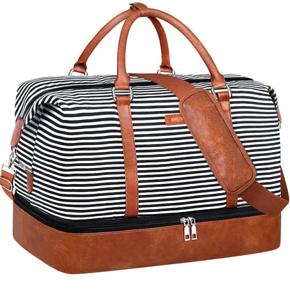 IBFUN Weekender Bags for Women, 21" Weekender Travel Bag, Travel Duffle Bag Carry on Overnight Duffel Bag 3PCS