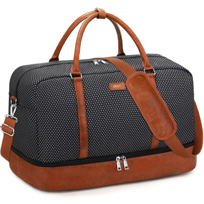 IBFUN Weekender Bags for Women, 21" Weekender Travel Bag, Travel Duffle Bag Carry on Overnight Duffel Bag 3PCS