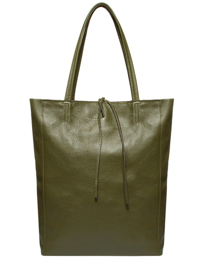 TAKEASY Genuine Italian Leather Tote Bag for Women, Large Slouchy Purse