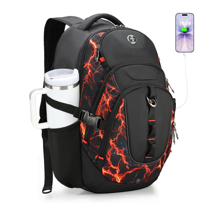 Swissdigital Business Travel Laptop Backpack-for Man and Woman with Smart USB Charging Port Fits 15.6 inches laptops, Blue
