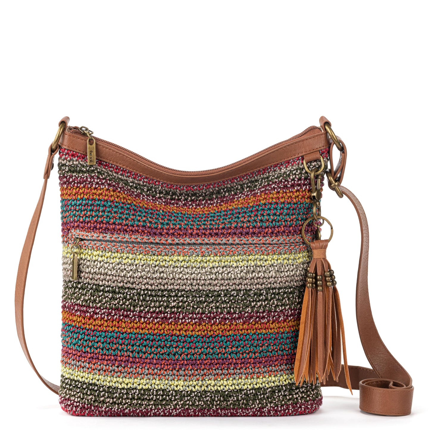 The Sak Lucia Crossbody Bag in Crochet, Convertible Purse with Adjustable Shoulder Strap