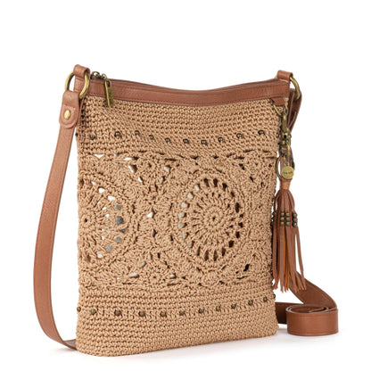 The Sak Lucia Crossbody Bag in Crochet, Convertible Purse with Adjustable Shoulder Strap