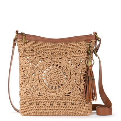 The Sak Lucia Crossbody Bag in Crochet, Convertible Purse with Adjustable Shoulder Strap